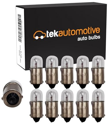 Tek Automotive 249 T4W LKW-Leuchtmittel, Seitenlicht, Kennzeichenbeleuchtung, 24 V, 4 W, BA9S, 10 Stück