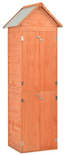 ARKEM Abri de Jardin 71 x 60 x 213 cm Bois,Abris De Jardin,Abri De Stockage pour Jardin,Abri D'Outils De Jardin