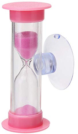 Fiorky Sand Timer 2 Minute Teeth Brushing Sandglass Timer Time Management Suction Cup Hourglasses Desktop Sand Watch Home Decoration for Kitchen Office Toothbrush Timer Children