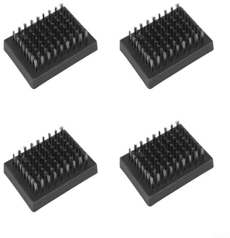ZYWUOY Grill-Reinigungsbürste, Ersatzköpfe, Edelstahl-Drahtborstenreiniger für Grill, 4 Stück