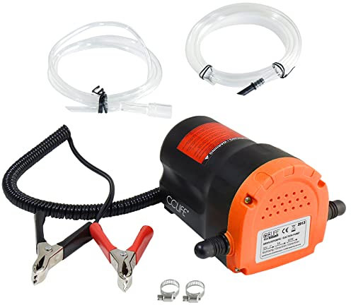 CCLIFE 12V 60W Ölabsaugpumpe Dieselpumpe Kraftstoffpumpen Ölpumpe Absaugpumpe für Motoröl und Diesel zum Auto