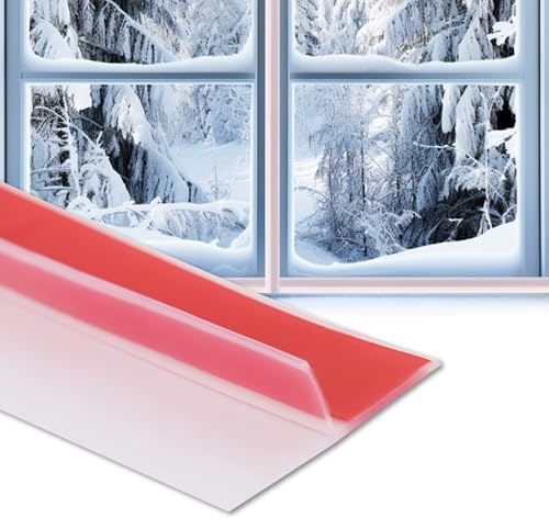 Soengsau Bande d'étanchéité en silicone en forme de T - 609,6 x 5 cm (L x l) - Bande d'étanchéité autocollante pour interstices de porte de douche - Translucide