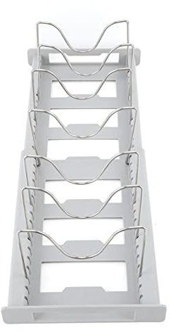 Pot And Pan Organizer, Cutting Board Organizer with Size Adjustable Expandable Pot Organizer, Anti Slip Pot Lid Holder, Multi Use Pot Rack Organizer Pot Lid Holder for Kitchen