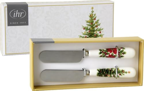 IHR Ideal Home Range Buttermesser Set Motiv: Christmas Tree gold - Weihnachtsbaum Weihnachtsstern