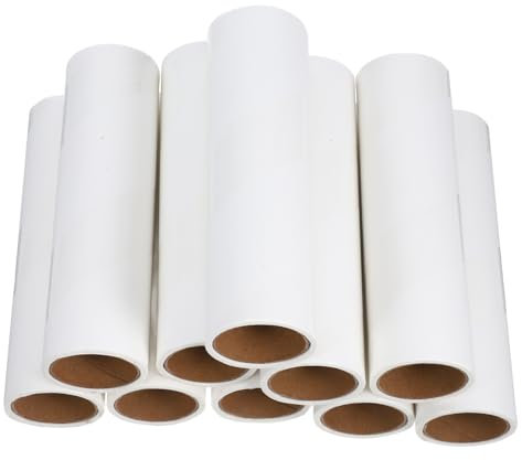 Ipetboom 10rollen Wiederverwendbare Fusselrollen-nachfüllpackungen Für Tierhaarentferner Kleberolle Für Oberflächen Fusselroller Für Kleidung Und Möbel Aus Papiermaterialien
