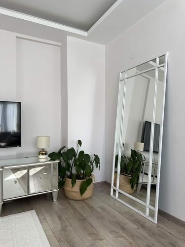 JOLONDO Ganzkörperspiegel Dekorativer Spiegel, 180×80 cm, Weiß