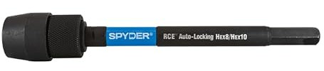Spyder 6-Inch Dual Hex8 and Hex10 Locking Hole Saw Extension (600951)