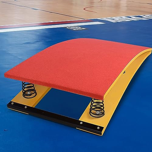 CCYENG Profi-Sprungbrett für Kinder und Erwachsene, Sprungbretter mit hoher Sprungkraft zur Verbesserung der Sprungfähigkeiten, gebogenes Sprungbrett für Zuhause/Sportverein ()