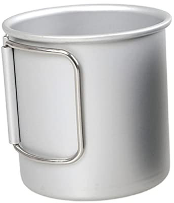 Aluminio Taza Plata Portátil Plegable de Aleación Camping
