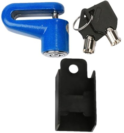 Candado de freno de disco para motocicleta, bloqueo de alambre de acero, resistente al agua, antirrobo para ruedas para scooters eléctricos, motocicletas, scooters, bicicletas