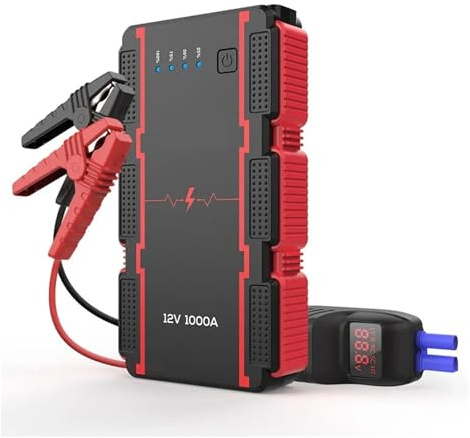 Arrancador portátil de batería de Coche de 2000 A/1000 A, Dispositivo de Arranque de Emergencia de 12 V.(1000A)