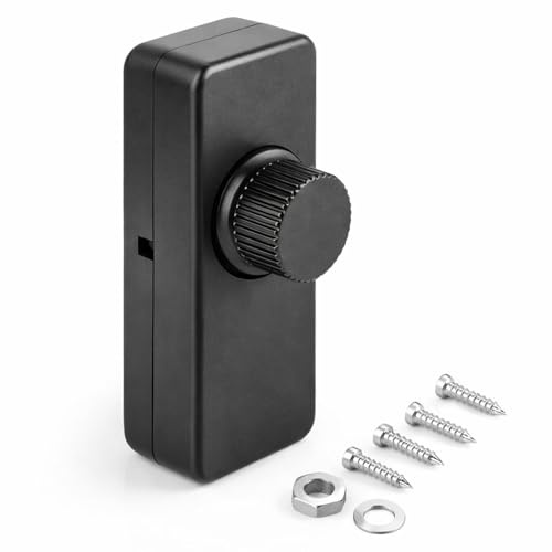 Dimmer für LED Lampen Schalter 230V Dimmschalter für Dimmbare LEDs/Halogen 5-200W, Lichtschalter Unterputzr Dimmbar Drehdimmer inkl. Weiße Abdeckplatte, Ohne Klemmkrallen