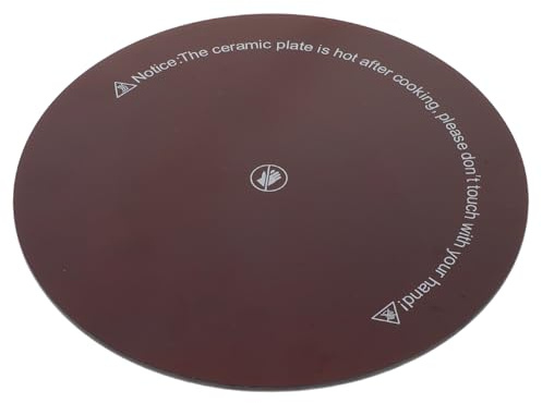 GALPADA Plaque de Remplacement Verre pour Plaque à Induction pour Ronde Adaptée