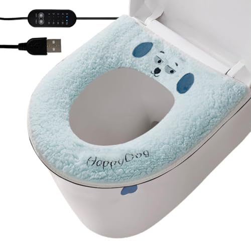 Aakluk Riscaldatore per Sedile WC,Riscaldatore Morbido con Alimentazione USB e Lavabile | Copriwater Morbido Riscaldato - per Bagno Hotel Appartamento E Clima Invernale