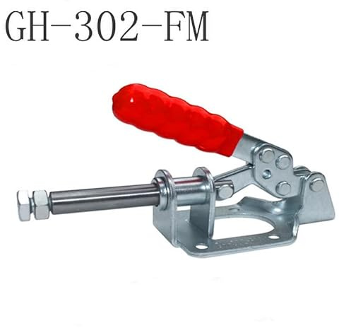 GH-302-FM Knebelklemme, 136 kg Haltekapazität, Schnellspanner, Push-Pull-Typ, Handwerkzeug für Metallbearbeitung, Schweißen und Montage