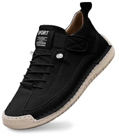 Generisch Montela Chaussures traditionnelles à lacets pour femme, baskets en maille respirante, chaussures de sport élégantes, chaussures de loisirs, chaussures de sport, chaussures de randonnée, Noir