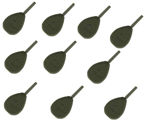 10 X Karpfen Fischen Gewichte 1,5 oz 2oz 2,5 unzen 3oz 3,5 oz Inline Style Alle Größen NGT