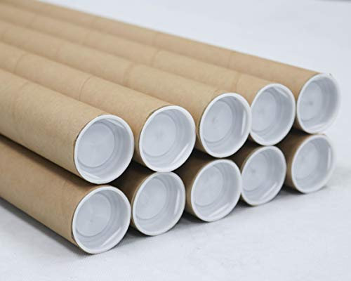 Mailing-Röhren mit Kappen, 3,8 x 30,5 cm (10 Pack) | Magicwater Netzteil