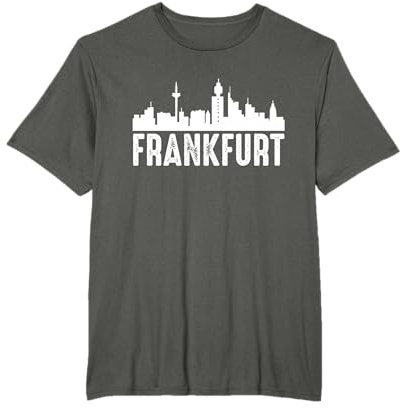 Frankfurt Skyline T-Shirt Geschenk Für Frankfurter T-Shirt