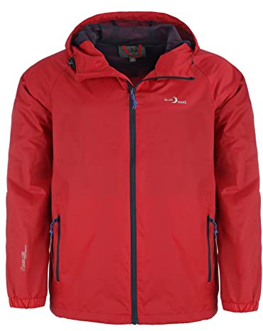 Blue Wave Herren Funktionsjacke Fabian - Outdoor-Jacke Regenjacke Wander- und Fahrradjacke in Rot Größe 3XL