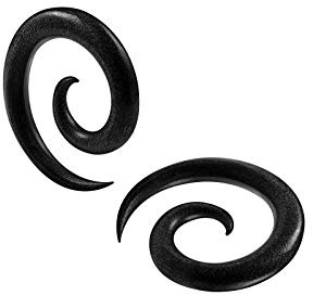 KJM FASHION 2 Stk Plugs spirale Areng Spule Piercing Schmuck