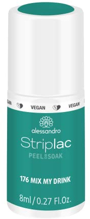 alessandro Striplac Peel or Soak -VEGAN- MIX MY DRINK - LED-Nagellack in Blau-Grün - Für perfekte Nägel in 15 Minuten, 8ml
