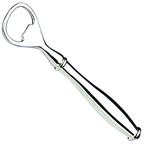 Abrebotellas de 14,7 cm de largo, chapado en plata, con elegante paquete de regalo