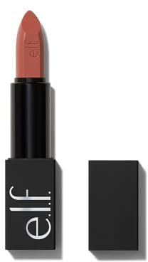 e.l.f. O Face Satin Lipstick, Richly Pigmented, Nourishing & Long-Lasting Creamy Lipstick, Infused With Jojoba, Vegan & Cruelty-Free, Standing Ovation