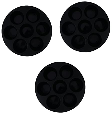 BESTonZON 3pcs Silicone Muffin Molds Cake Baking Molds Non-Stick Muffin Cups for Air Fryer