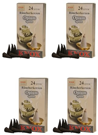 Knox Opium Räucherkerzen Räucherkegel Set/Größe M (4)