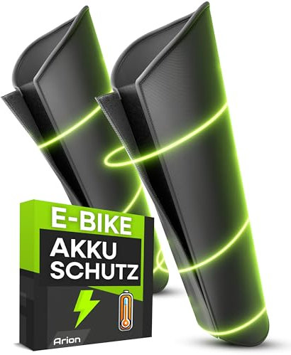 2 Stk. Ebike Akku Schutzhülle 30 - 41 cm I Kälteschutz I E-Bike Akkuschutz Tasche I Fahrrad Schutz Abdeckung zB. für Bosch Powertube E bike Batterie I ARION