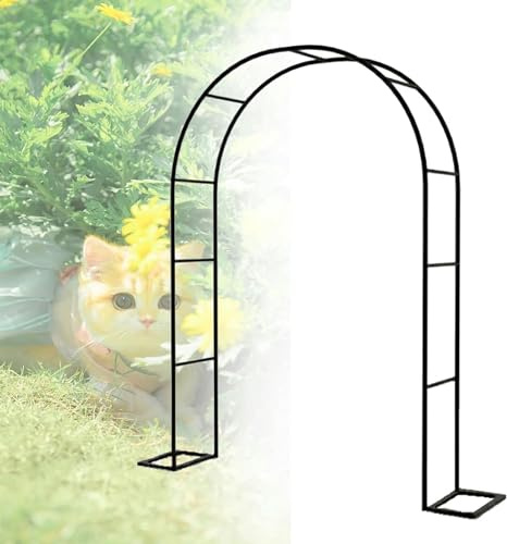 Arco de jardín Arco para plantas aéreas furiosas para metal rosa Arcos 80 x 200 cm 140 x 230 cm 350 x 220 cm Arco para bodas pabellones (dimensiones: ancho 120 x alto 220 cm (47 x 86 pulgadas