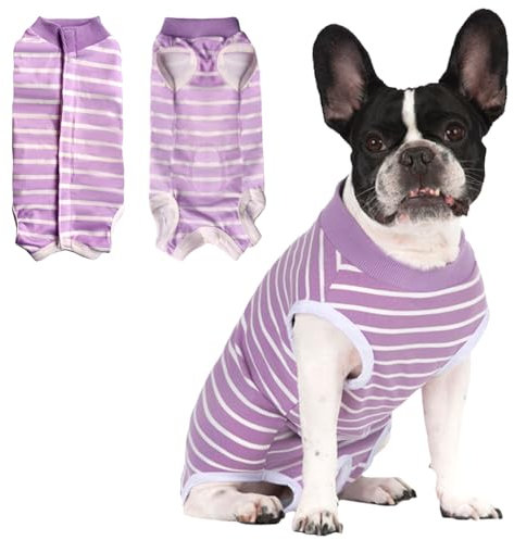 TYXHXTF Hundebody Nach Op Kastration, Erholungsanzug für Hunde, Hundebody Nach Kastration Rüde Hündin, Wundschutzanzüge für Hunde, Hundebody Nach Op Hündin, Body Suit Nach Der Operation Hund, Pink L