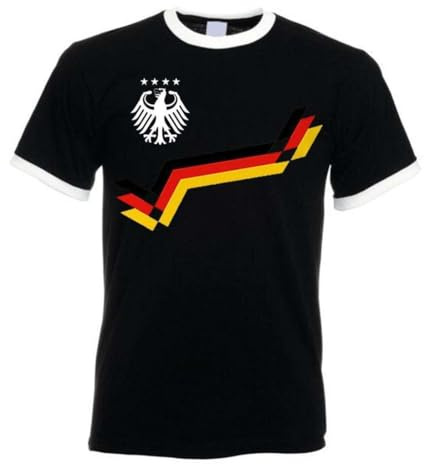 Herren T-Shirt Deutschland Retro Trikot Fußball