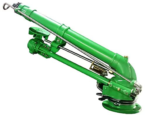 HPTHLY Impulsregner aus Metall, Einstellbarer landwirtschaftlicher Turbinen-Vortex-Stab-Wassersprüher, mit Ersatzdüse, 28–60 m Wasserreichweite, zum Bewässern von Pflanzen, Blumen und Gemüse