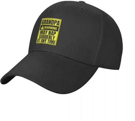CWCMZDH Cappello da Baseball avviso Nonno Potrebbe Fare Un pisolino all'improvviso in Qualsiasi Momento Berretto da Baseball Cappuccio Cappello da Golf Maschile Uomo Lusso Cappello da Donna Uomo