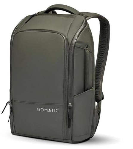 Gomatic Backpack 14-17 L | Tagesrucksack | Reisetasche | Reise-Rucksack | Laptop-Tasche | Computer-Rucksack | Backpack | Gym-Tasche | Carry-On Bag | Daypack wasserabweisend - Olive