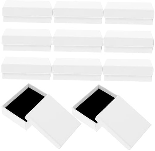 FUNOMOCYA 18 Stück Kleine Schmuckverpackungsboxen Karton Aufbewahrungsboxen Für Halsketten Armbänder Ohrringe