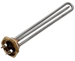 220V 1KW/1.5KW/2KW Electric Water Tubular Heater Immersion Heating Element 1 1/4 Inch Thread With Probe Tube(2KW 260mm Tube)