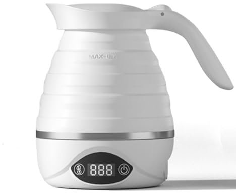 MAMAO Bollitore da 700 Ml Bollitore Mini Bollitore da Viaggio Bollitore Portatile Piccolo Bollitore da Viaggio Pieghevole con Cavo di Alimentazione Staccabile Materiale in Silicone Adat