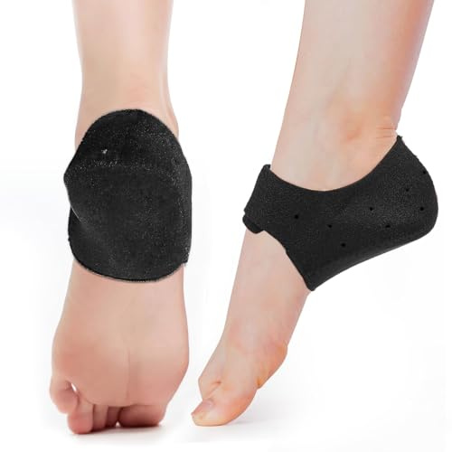 WEXFFU Protezioni in gel per talloni per alleviare il dolore ai talloni, Talloniere per donna e uomo, Protezioni per talloni contro vesciche e screpolature