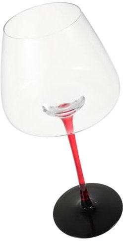 POPETPOP Copa De Vino Tinto De Copas De Cristal De Tallo Elegantes Para Fiesta Degustación De Vino Cristalería Reutilizable Transparente