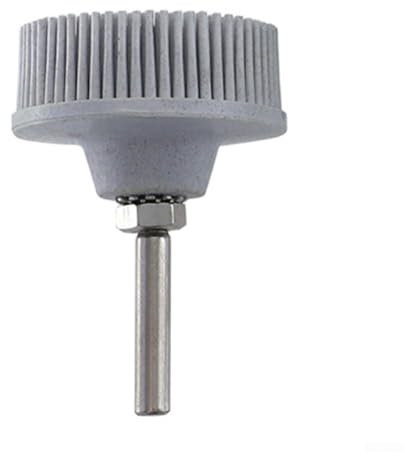 2 Inch Rubber Emery Disc Brush for Electric Drill Great for Cleaning, Polishing, and Grinding Applications (white )