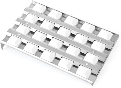 Beurbcikue 80707 Briquette Tray for Lynx Sedona 24 36 42 Inch L400 L600 L700 BBQ Grill Replacement Parts for Sedona by Lynx 80743 Ceramic Heat Plate with Ceramic Briquettes
