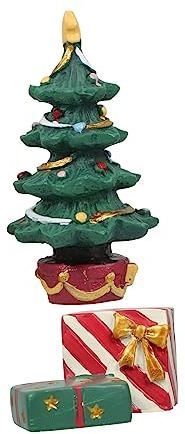 MAGICLULU Kunstharz Weihnachts-Aquarium-Dekoration Mini-Baum Landschafts-dekor Für Aquarium Geschenkbox Schmuck Für Fische Becken
