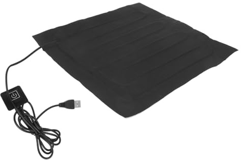 USB Pflanzenheizmatte Schwarze Baumwolle für Anzucht im Innenbereich | Schnelles Aufheizen, Tragbares Mehrzweck Design, Wiederverwendbar für Füße und Rücken, Starter Gewächshaus