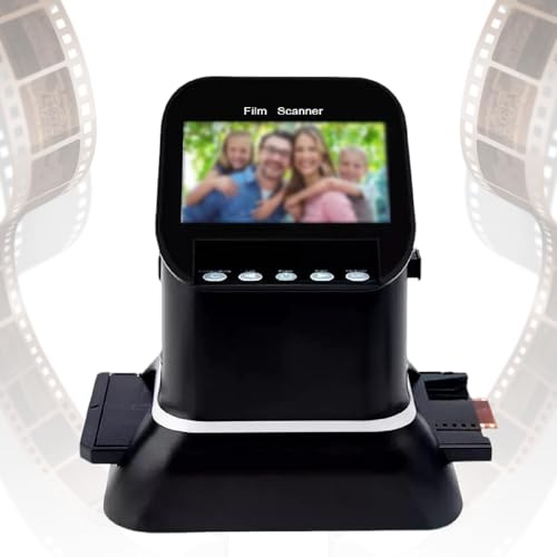 Digital Film Scanner - High Resolution 120 Film Conversion with 1080P LCD Screen for 35mm, 135, 126, 127 Negatives and Slides to JPEG