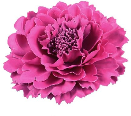 11 cm grande spilla fiore di peonia in tessuto – accessorio oversize per corpetto, abito da sposa, sera o acconciatura, ideale come regalo o decorazione elegante, Grand, Metallo, Senza Gemme