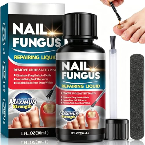 Extra Strong Fungal Nail Treatment for Toenails & Fingernails, Antifungal Formula Repairs & Renews Thick Damaged Nails, Strengthens to Restore Healthy Nails, 30 ml
