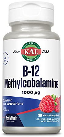 Kal Vitamine B12 Méthylcobalamine | 90 Micro-Comprimés